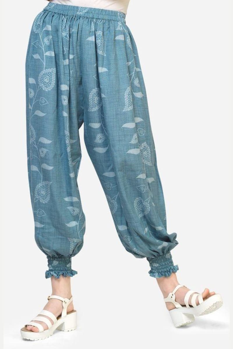 Buy FusFus™ Women's Printed Harem Pant/Afghani Pant/Palazzo/Pyjama/Jump  Suit (F0270, Pack of Two) Multicolour at Amazon.in